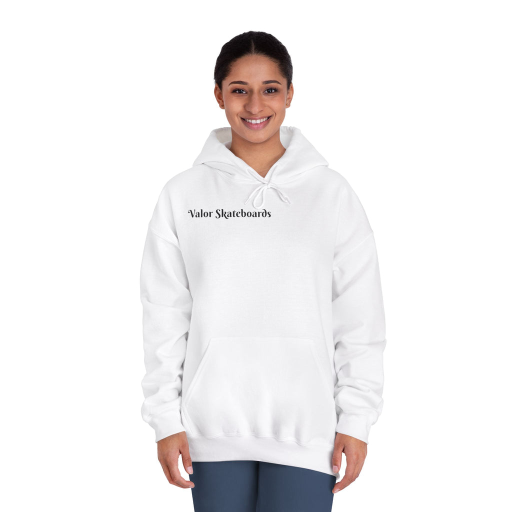 Skateboard Hoodie — 'Valor Skateboards' Minimal Photo Graphic Pullover
