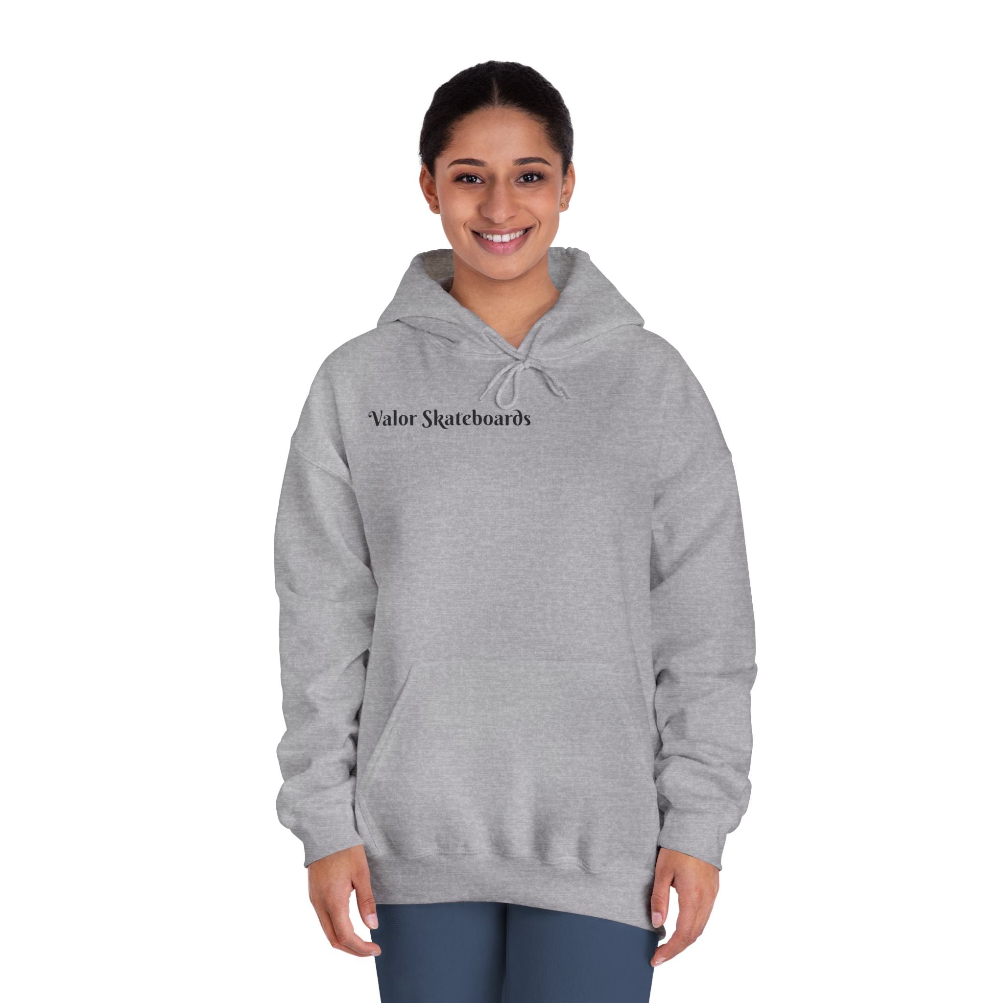 Skateboard Hoodie — 'Valor Skateboards' Minimal Photo Graphic Pullover