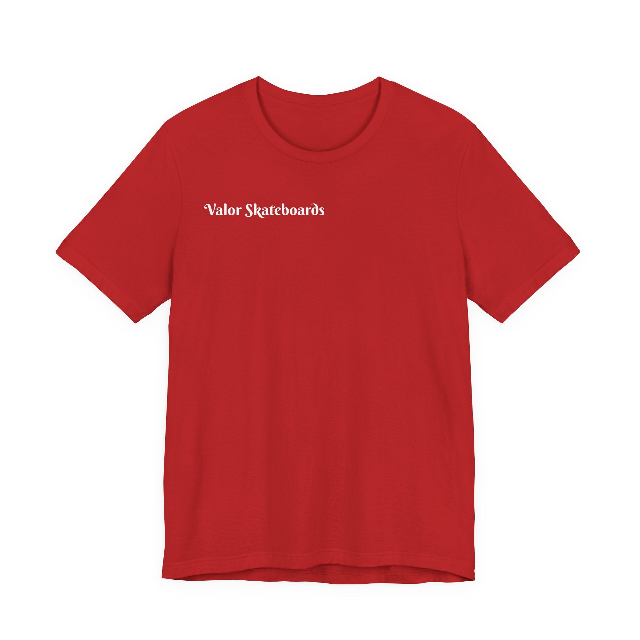 Valor Skateboards T‑Shirt — "Ride With Valor" American Flag Skate Tee