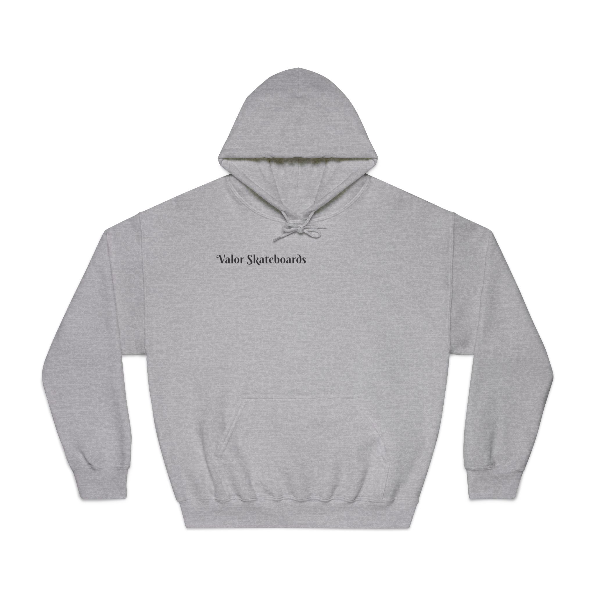 Skateboard Hoodie — 'Valor Skateboards' Minimal Photo Graphic Pullover