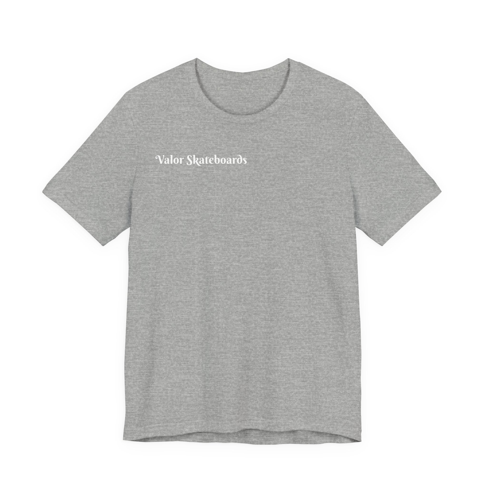 Valor Skateboards T‑Shirt — "Ride With Valor" American Flag Skate Tee