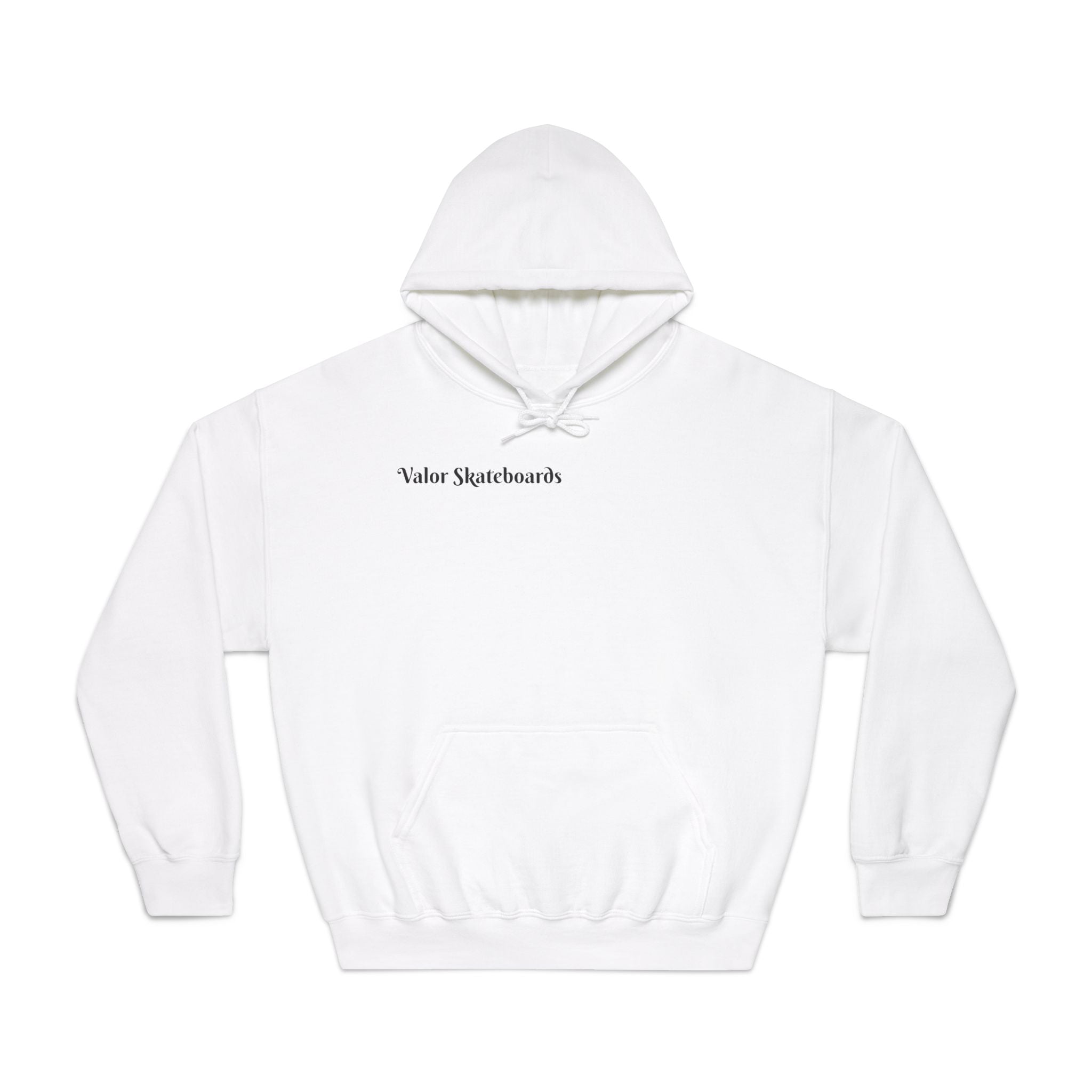Skateboard Hoodie — 'Valor Skateboards' Minimal Photo Graphic Pullover